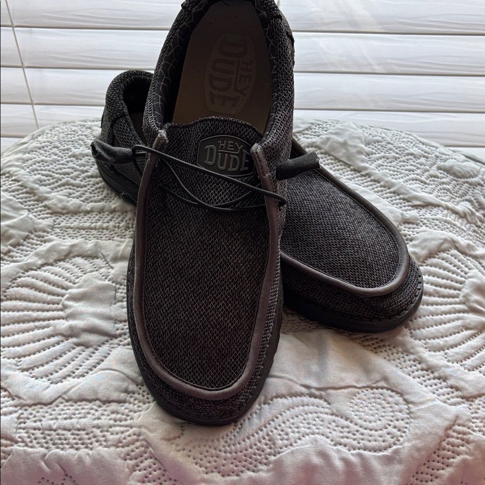 Hey Dude Men's Dark Gray Loafers